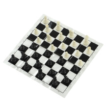 internationales Schachset 100 g, 25 cm, Schwarz/Weiß