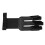 Protective Black Cowhide Archery Glove with Adjustable Strap 3 Finger 8