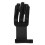 Protective Black Cowhide Archery Glove with Adjustable Strap 3 Finger 6