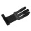 Protective Black Cowhide Archery Glove with Adjustable Strap 3 Finger 10