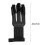 Protective Black Cowhide Archery Glove with Adjustable Strap 3 Finger 2