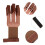 Durable Cowhide 3 Finger Archery Glove with Adjustable Strap Brown 4