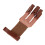 Durable Cowhide 3 Finger Archery Glove with Adjustable Strap Brown 12