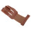 Durable Cowhide 3 Finger Archery Glove with Adjustable Strap Brown 8