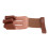 Durable Cowhide 3 Finger Archery Glove with Adjustable Strap Brown 15