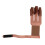 Durable Cowhide 3 Finger Archery Glove with Adjustable Strap Brown 14