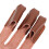 Durable Cowhide 3 Finger Archery Glove with Adjustable Strap Brown 9