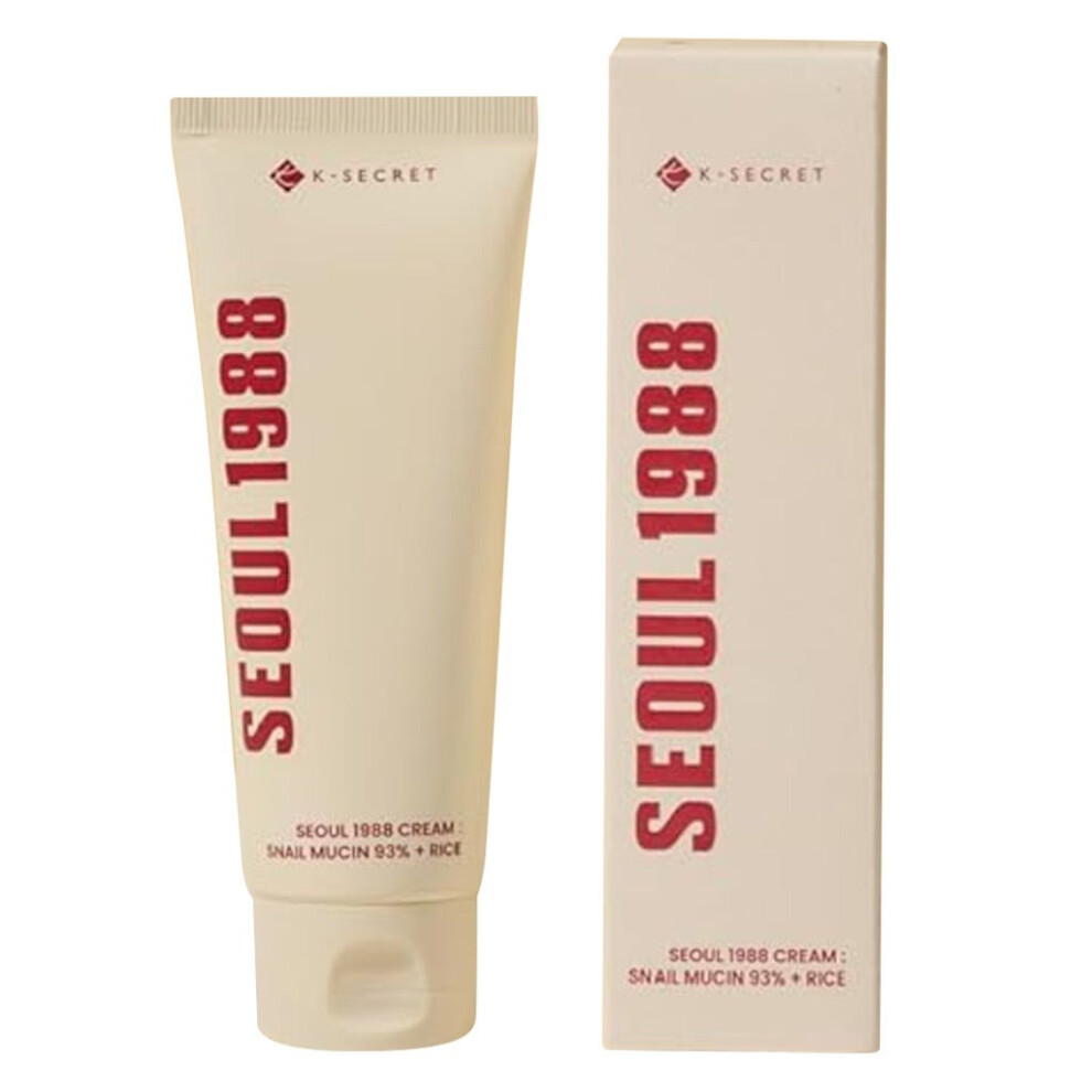 Cream K-Secret Seoul 1988 Snail Mucin 93% + Rice Extract Provides Long-Lasting Hydration 100Ml