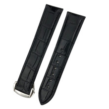 Crocodile Leather Watch Strap for Omega Seamaster 300 Speedmaster De Ville AT150, 18mm to 22mm Sizes, Agate Color