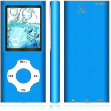(light blue-8GB) Lebanghui Mp3 Player / Mp4 Player, Mp3 Music Player With 64gb/ 32gb/16gb Memory Sd Card Slim Classic Digital Lcd 1.82''