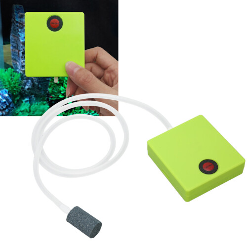 Mini Portable Aquarium Oxygen Pump 0.5W, 7x6.5x2cm