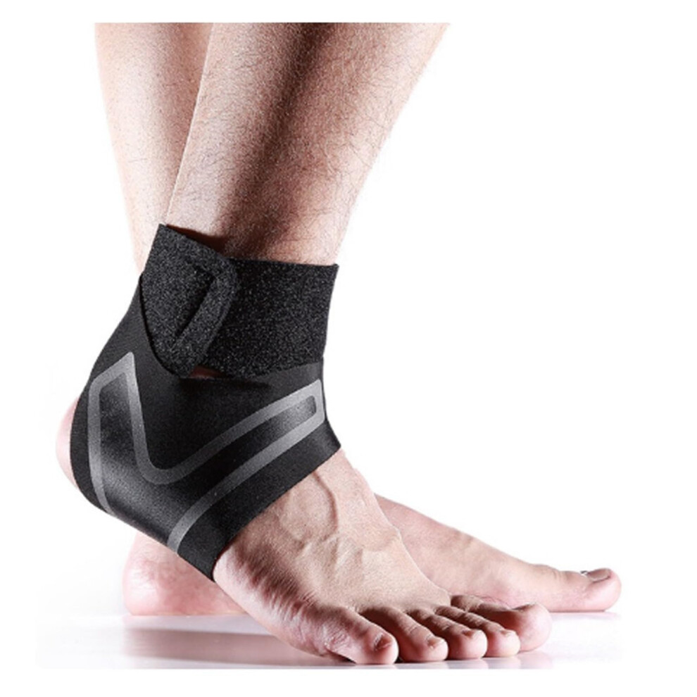 Ankle Support Brace - Compression Stabilizer for Sprains and Injuries - Right Foot, Medium Size - Ideal for Running and Basketball