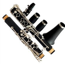 Bakelite Nickel Plated A Tune 17 Key Clarinet Standard Instrument for Adult Beginners