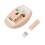 Wireless Keyboard Mouse Combo 2.4GHz 110 Keys Milk Tea Color 10