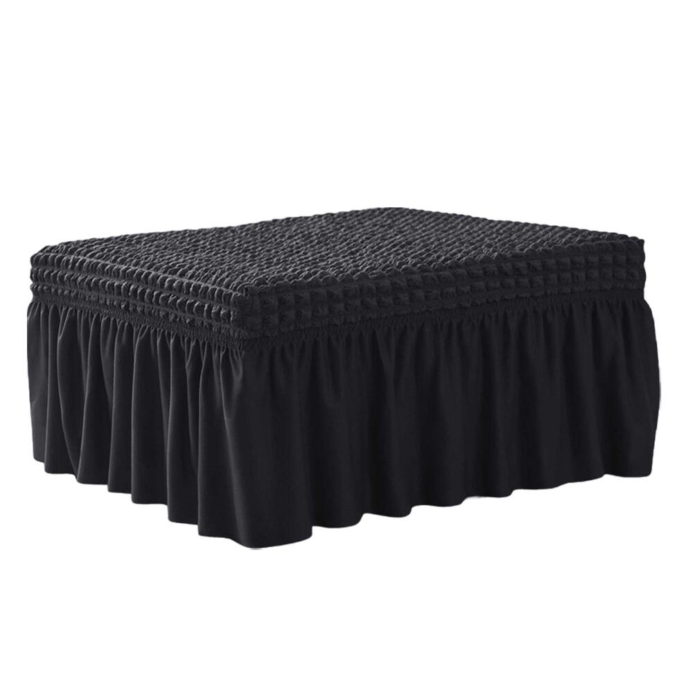 (black, XL) Thickened Footstool Cover To Stools In Style Fully Wrapped Skirt-image-OPC-PJHPPNB-NEW