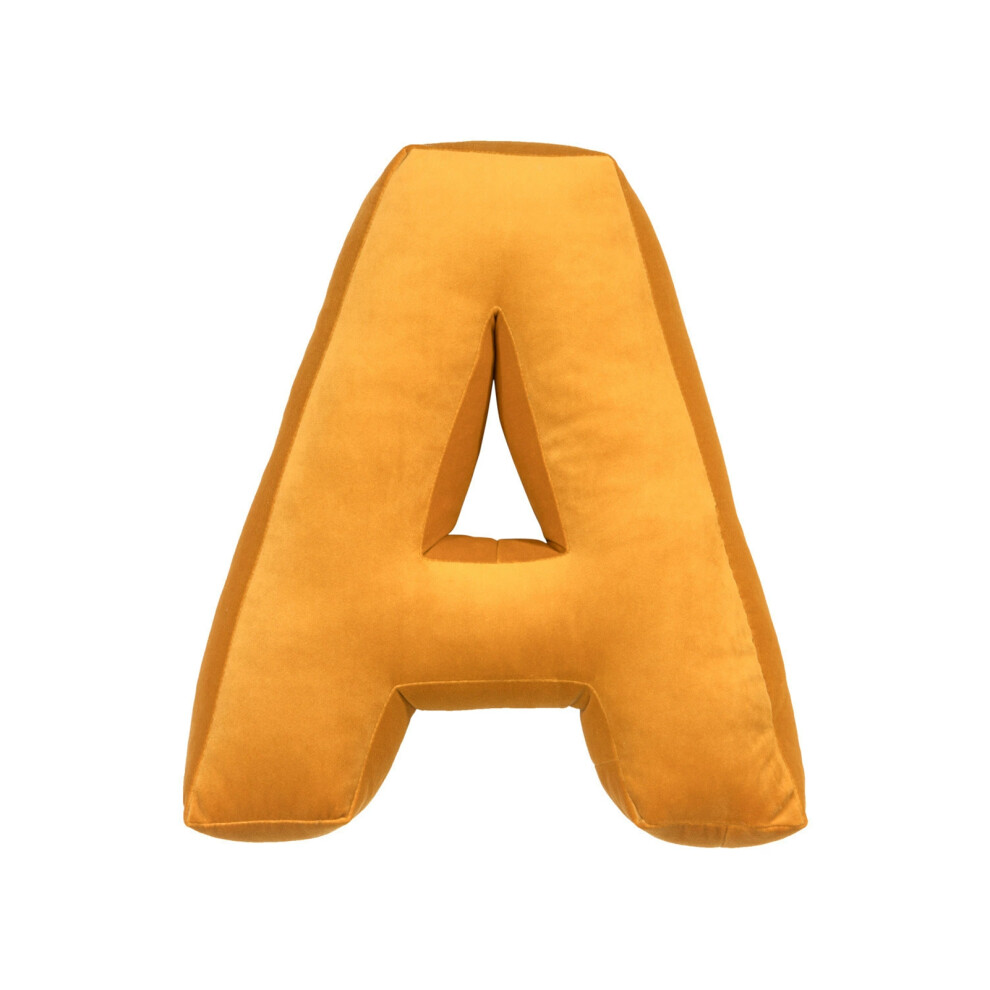 (A, 40x35x10) English Alphabet Cushions 45cm X 45cm Plush Letter Pillows Floors