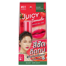 Baby Bright Juicy Tomato Water Gel Tint #01 Long-Lasting Lip & Cheek Tint with Natural Tomato Extract for Fresh, Radiant Look