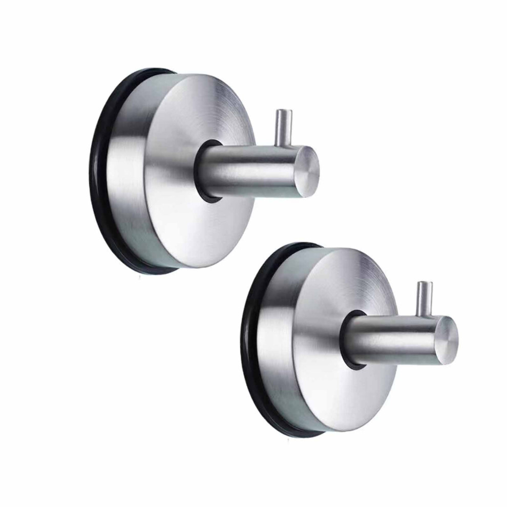 (silver) 2pcs/set Kitchen Hook Towels And Utenls Without Drilling Towel Hooks-image-OPC-PJHPZFN-NEW