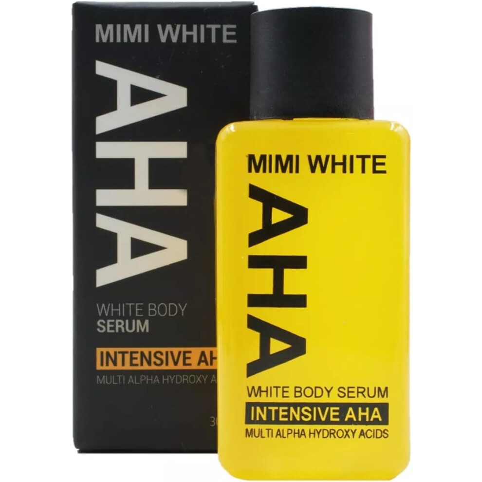 MIMI White AHA Youthful Radiant Glowing Moisturizing Serum -Natural Organic Vitamin & Mineral Rich Serums Intensive Nourishing AHA Body Serum - 30ml-image-OPC-PJHQ6PP-NEW