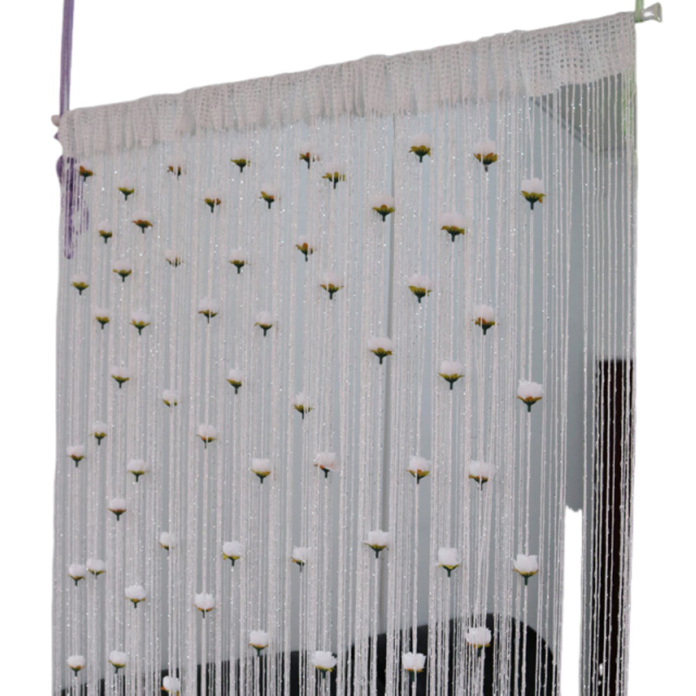 (white) ngle Curtain With Tassel Partition Stylish Door Decor Privacy Curtain-image-OPC-PJHQ75Z-NEW