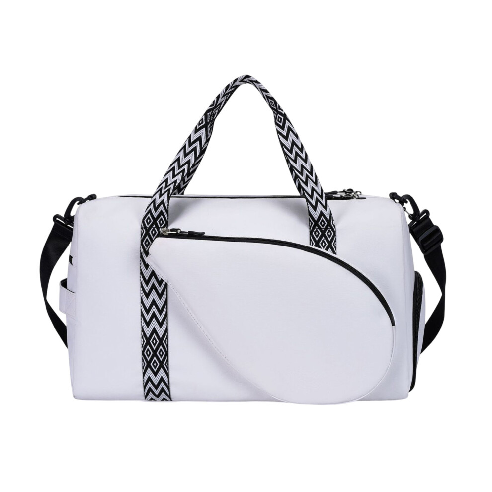 (white) Badminton Racket Bag Spacious And Convenient For Gear Tennis Handbag-image-OPC-PJHQ85Z-NEW