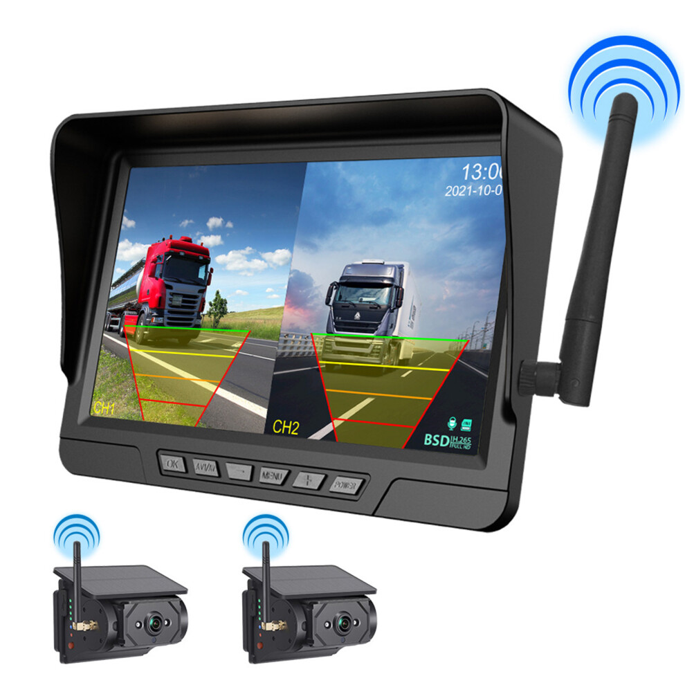 (7inch 2way) Wireless Truck Driving Recorder Parking For High-Definition Recording-image-OPC-PJHQ9H2-NEW
