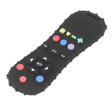 Baby Control Teething Toy, Soft Silicone TV Shape, 15x5cm, Black