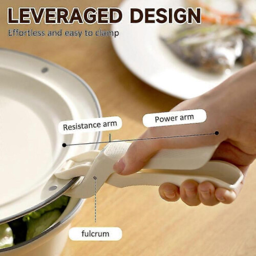 2 Pack Multipurpose Silicone Anti-scalding Bowl Rack Non-slip Clip Kitchen Tools Gadgets 2