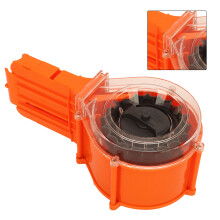 Spielzeug-Dart-Clip-Magazin, 25 Soft-Darts, Orange, 24x13x9cm