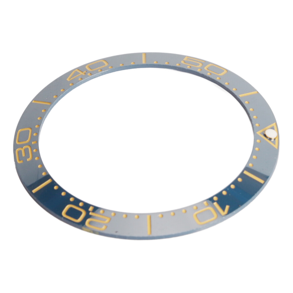 Ceramic Watch Bezel Ring 38mm Replacement Blue Gold Dial Accessory-image-OPC-PJHQC5T-NEW