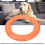 Pet Pull Ring EVA Small Orange Dog Training Jumping Ring 4