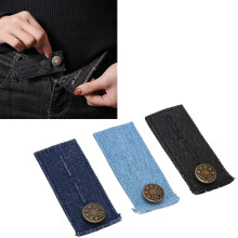 Cotton Waist Extenders Set of 3 with Metal Buttons Easy to Attach and Reuse