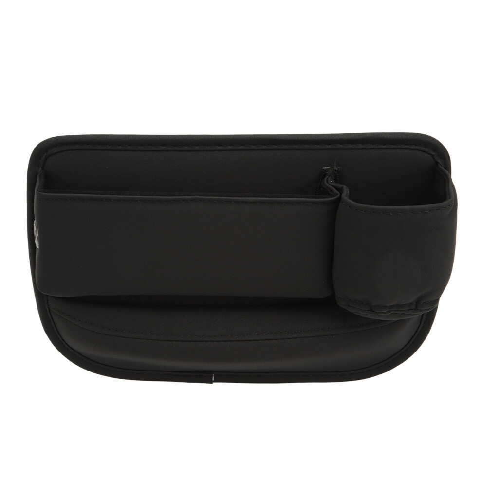 Pu Leather Car Seat Gap Organizer With Cup Holder, Multifunctional Storage Box 4941338983824