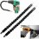 (2pcs Black) Flexible Drill Bit Extension, 29.5cm Bendable Drill Bit Extension Hex Soft Shaft Flexible Shaft Extension Bits for Any Angle -2/3pcs 1