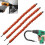 (3pcs orange) Flexible Drill Bit Extension, 29.5cm Bendable Drill Bit Extension Hex Soft Shaft Flexible Shaft Extension Bits for Any Angle -2/3pcs 1