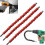 (3pcs red) Flexible Drill Bit Extension, 29.5cm Bendable Drill Bit Extension Hex Soft Shaft Flexible Shaft Extension Bits for Any Angle -2/3pcs 1