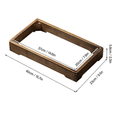 Minimalist Induction Stove Frame with Mortise Tenon Support Design 1