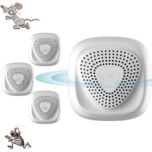 (EU Plug, 4pcs) Ultrasonic Pest Repeller, Indoor Pest Control Defender Plug in, Ultrasonic Pest Repellent Mouse Repellent for Home Office