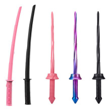 Katana Gravity Telescopic Knife Toy, Safe 3D Printed Gauge, Realistic Black Warrior Sword for Boys and Girls