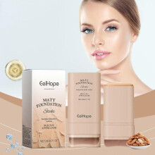 (1Pcs) Matte Foundation Stick, Multi-Purpose Makeup Foundation Stick with Brush, Pimple Concealer, Portable Foundation for Dating
