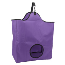 Large Purple 600D Oxford Slow Feed Hay Bag for Horses and Small Pets
