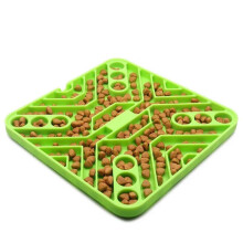 (green) Pet Licking Mat Slow Feeder for Dogs and Cats, Cat Treats Food Mat Dog Lick Pad Bowls with Suction Cups for Pet Anxiety Relief & Grooming