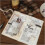 Decorative Scrapbook Material Set 15 Pieces Torn Paper Vintage Notebook Collage DIY Long Strips for Card Making Craft Patterns 5