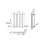 (600x413mm Single Horizontal) SIMPLE BATHROOMS White Oval Column Radiators 3