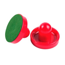 Air Hockey Paddles and Pushers Set of 2 Red Ergonomic Design for Table Games Compatible with Air Hockey Tables