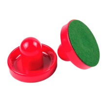 2 Pieces Replacement Foam for Hockey Grips and Paddles, Red Air Hockey Paddles, Compatible with Standard Air Hockey Tables