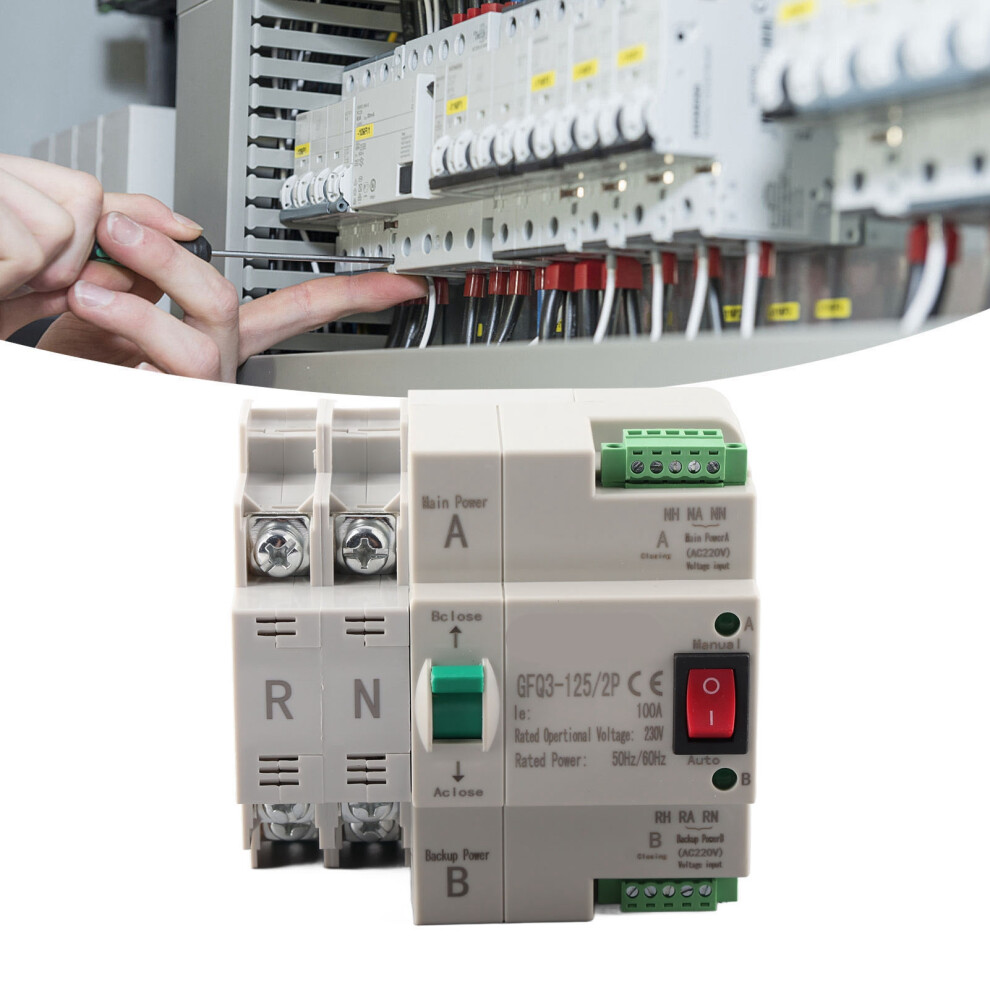 2P Automatic Transfer Switch Dual Power 230V Fast Switching For Home & Industry 3521338993392
