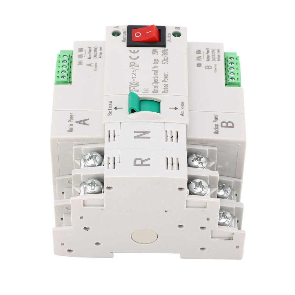 Dual Power Automatic Transfer Switch 2P, 230V, Pc Silver, Fast Switch 7901338993428