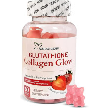 Nature Glow Glutathione Collagen Glow Gummies - Fuel Your Beauty with Nature's Glow | Collagen Supplement for Radiant Skin - 60 Caps