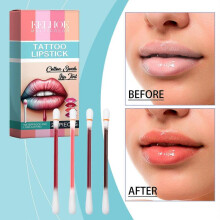 (1 Box - 20pcs) 20Pcs Waterproof Non-Stick Lip Tint Cotton Swab, Tattoo Lipstick, Cotton Swab Lip Tint, Long Lasting Matte Lip Gloss Applicator